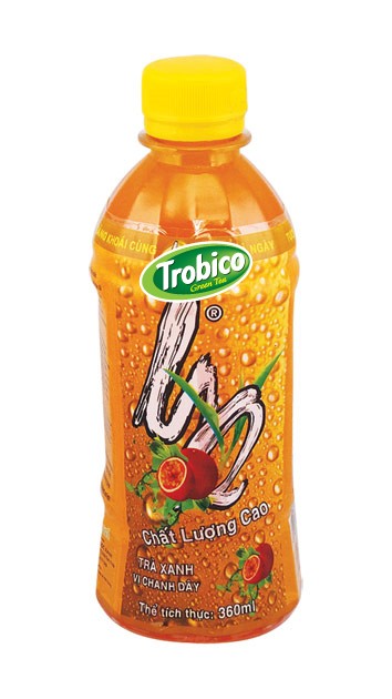 663 Trobico Green tea passion flavor pet bottle 360ml